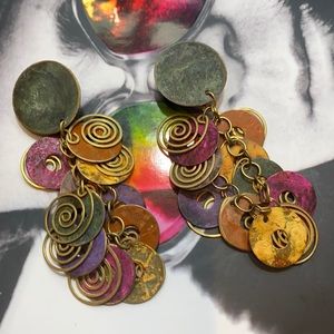 Vintage metal earrings